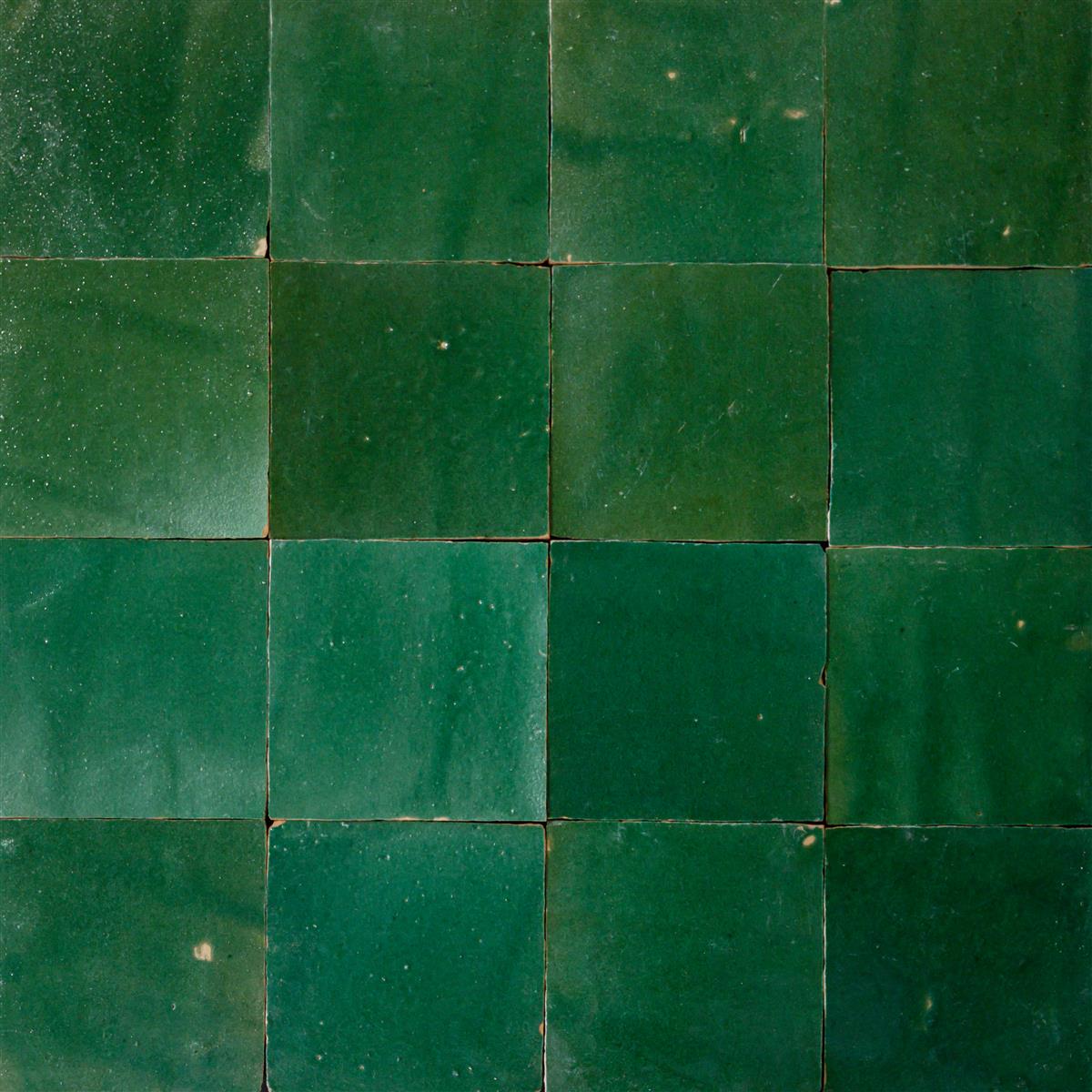 Zellige Dark Green 10x10x1,2 cm